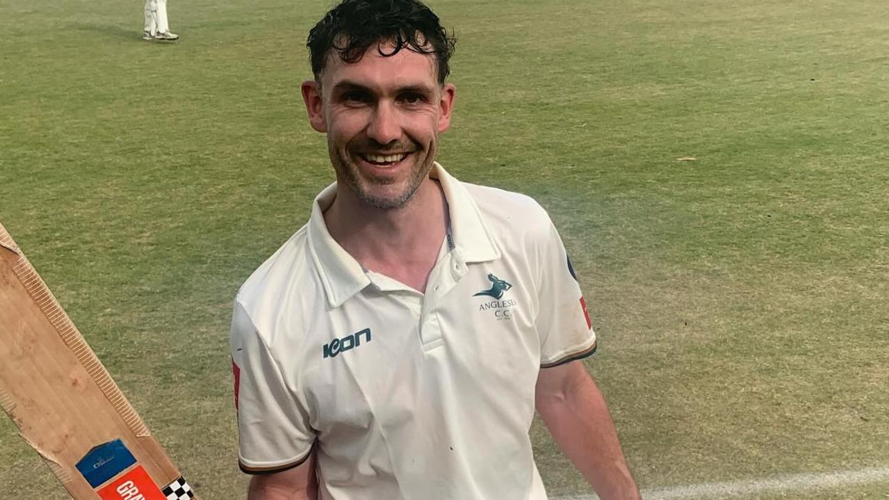 Michael Thornton hit 123 off 107 balls for Anglesea. Picture: Anglesea Cricket Club.