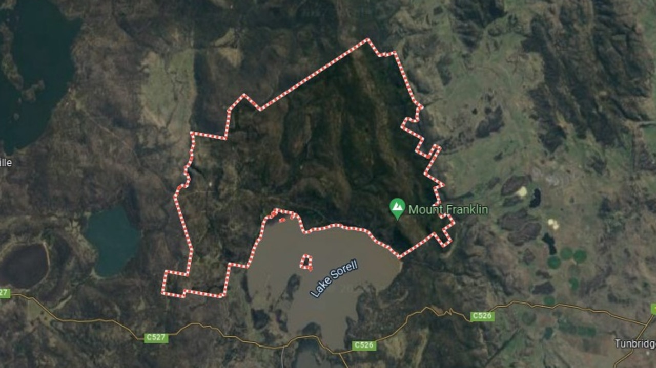 Map showing the area of Lake Sorell. Picture: Google Maps