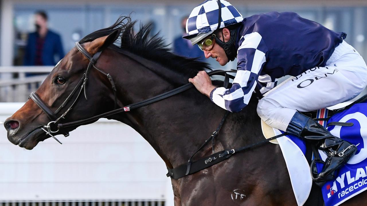 Russian Camelot takes out the Underwood Stakes at Caulfield.