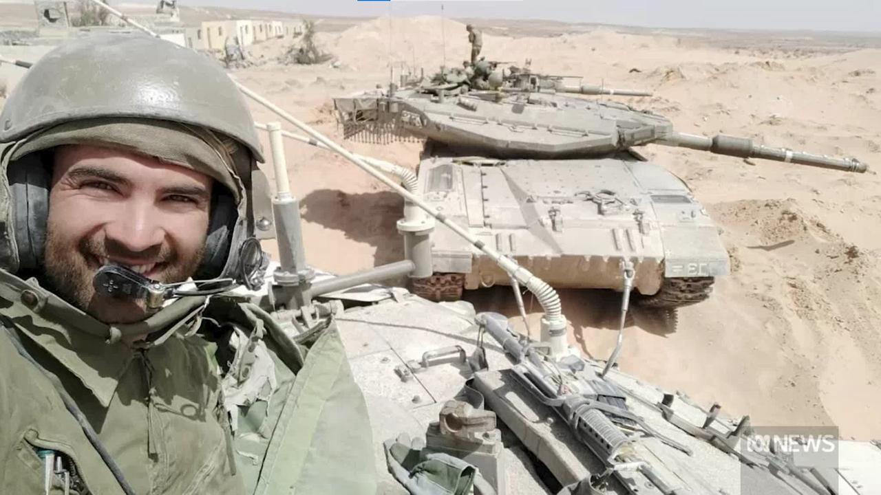 Captain Sivan responded to a call of duty after the October 7 Hamas ground attack, leaving the Gaza Strip briefly only a few times. Picture: ABC News