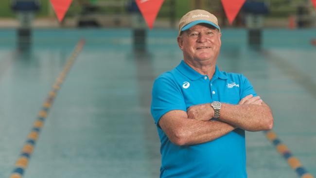 Paul Carter has received an OAM for his involvement with the Casuarina Storm Swimming Club and Swimming NT. Picture: Glenn Campbell