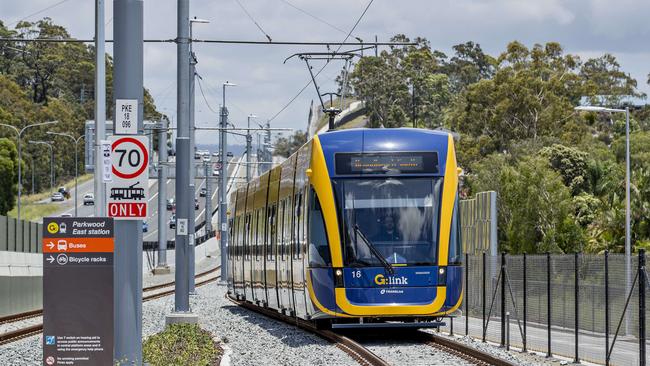 Almost one million trips a month are being taken on the light rail. Picture: Jerad Williams