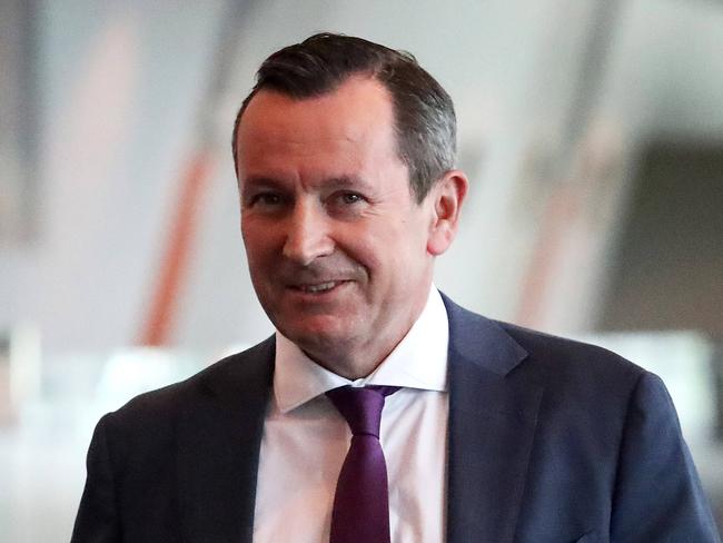 28/8/2020WA Premier Mark McGowan at a luncheon in Perth today.Pic Colin Murty The Australian