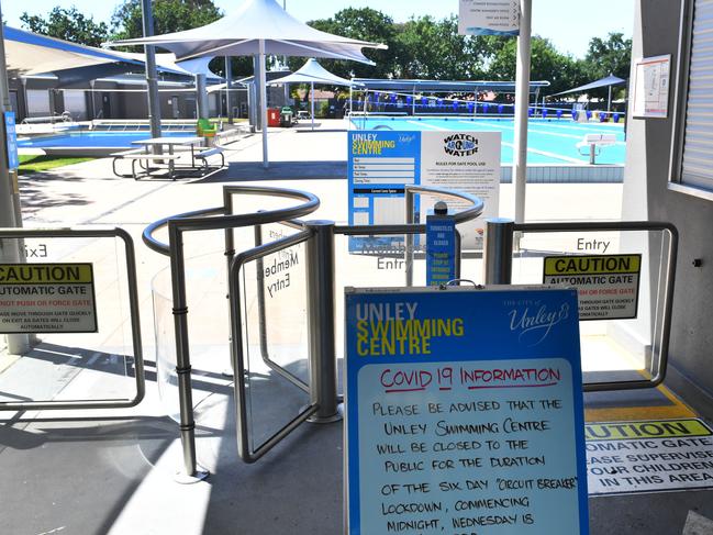 Unley Pool - closed Picture: Keryn Stevens