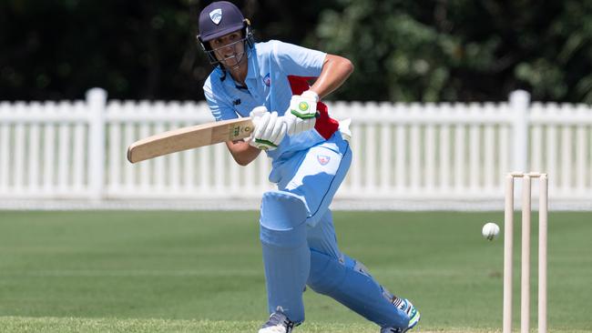 Sam Konstas batting for NSW at the Cricket Australia Under 19 Male National Championships in Mackay, 2022. Picture: supplied by NSW Cricket.