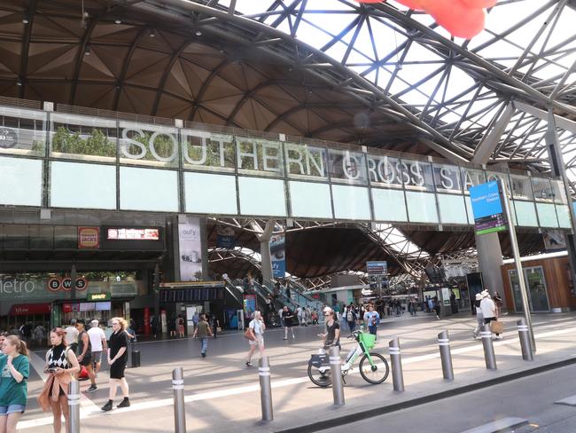 Commuters regularly complain about the state of Southern Cross Station. Picture: NewsWire/ David Crosling