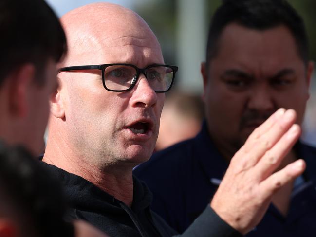 Ballarat Football League: Melton South v Sunbury;  Jason Hamilton co-coach of Melton South at Melton Recreation Reserve, on Saturday May 29, 2023 in Melton, Australia.Picture: Hamish Blair