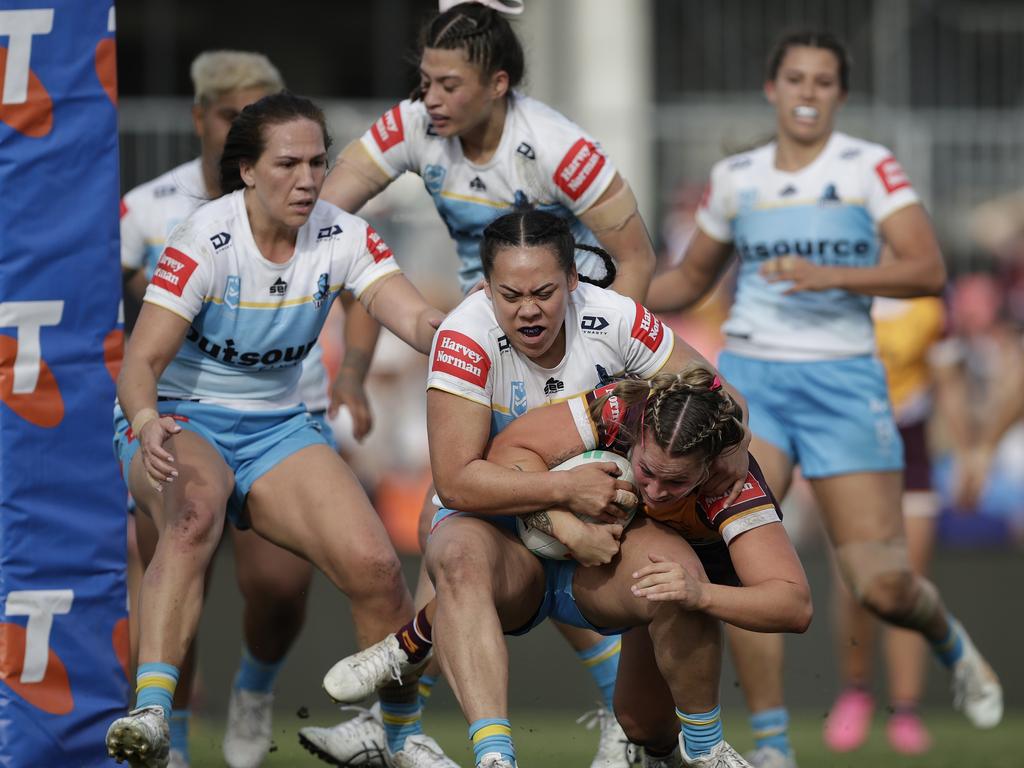 The Titans struggled to contain the Broncos. Picture: Russell Freeman/Getty Images