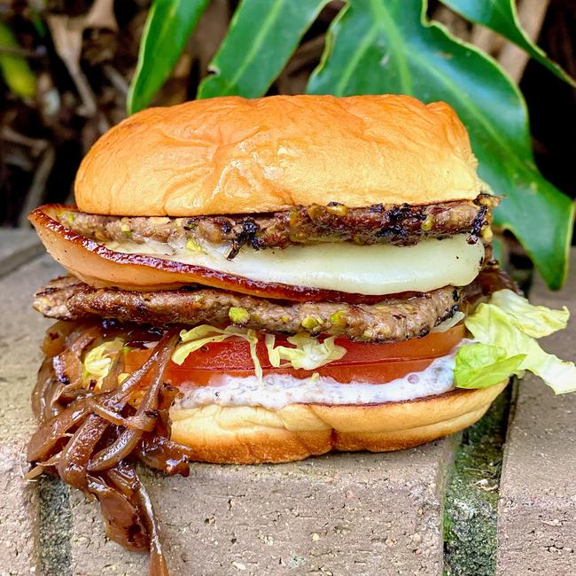 Eat at Robs in Rozelle, entered this ‘Oklahoma Smashed Fried Onion Cheeseburger’. Picture: Supplied