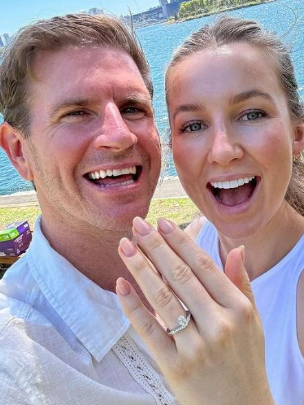 Sam Mac and Rebecca James are engaged. Pic: Instagram.