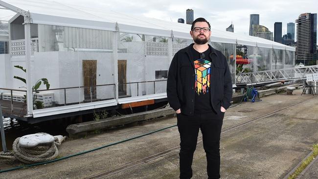 Martin Kingsley is one of the Docklands residents unhappy with the noise. Picture: Josie Hayden