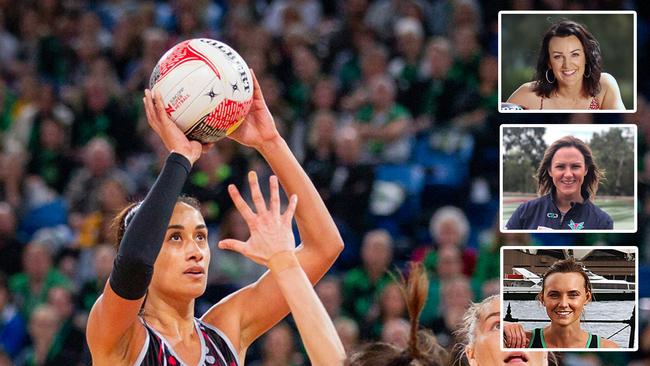 Maria Folau with Bianca Chatfield, Sharelle McMahon and Nat Medhurst. Picture: Supplied