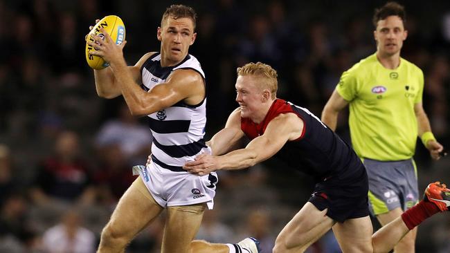 Joel Selwood has showed no signs of slowing down. Picture: Michael Klein