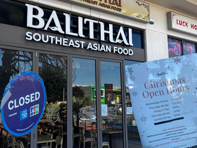 Bali Thai restaurant closure artwork