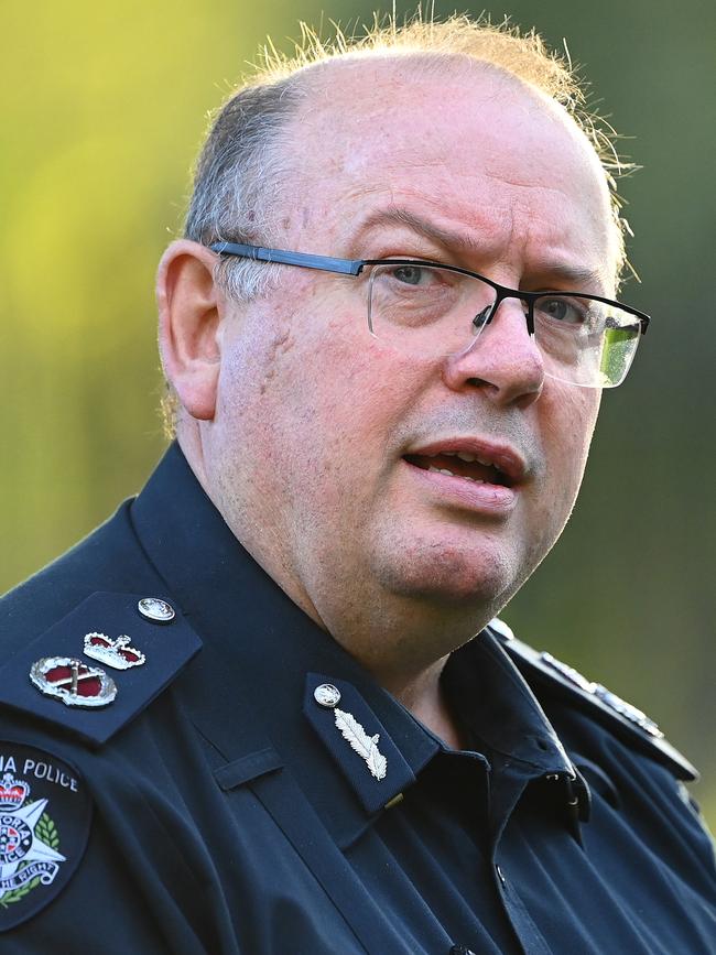 Victoria’s police chief, Graham Ashton. Picture: Getty Images