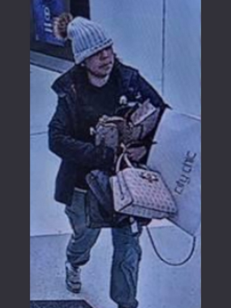 Suspected of stealing multiple handbags from Strandbags at Noarlunga on November 14, 2022.