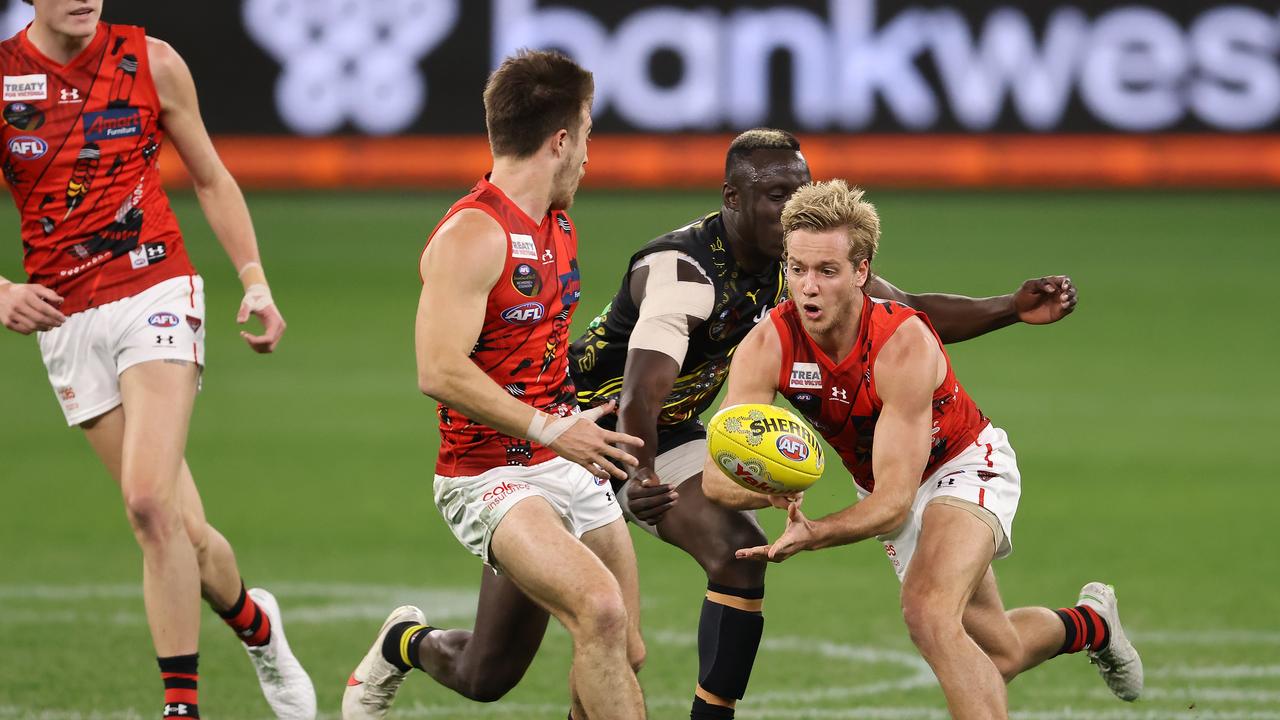 Darcy Parish and Zach Merrett have become one of the most efficient midfield combinations in the competition.