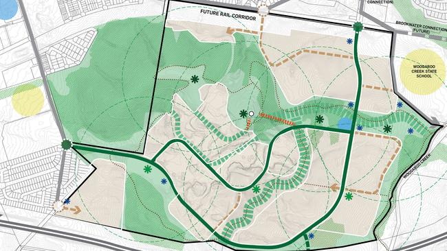 Precinct Plan of the Hardrock Quarry, Redbank Plains. Picture: Urbis