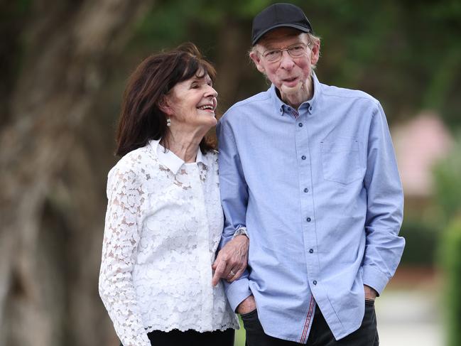 Blackman with his wife Cecile. Picture: David Caird