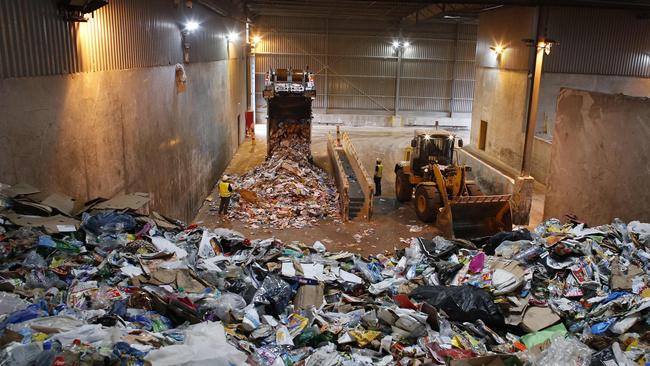 A waste sorting centre. Picture: Thomas Samson