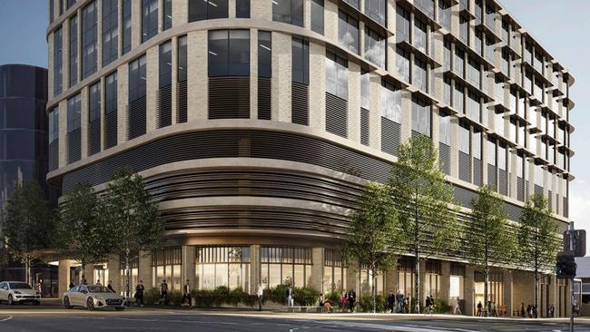 An artist's impression of Eastland owner QIC's proposed office tower at 17-21 Ringwood St. Picture: Extract from planning documents.