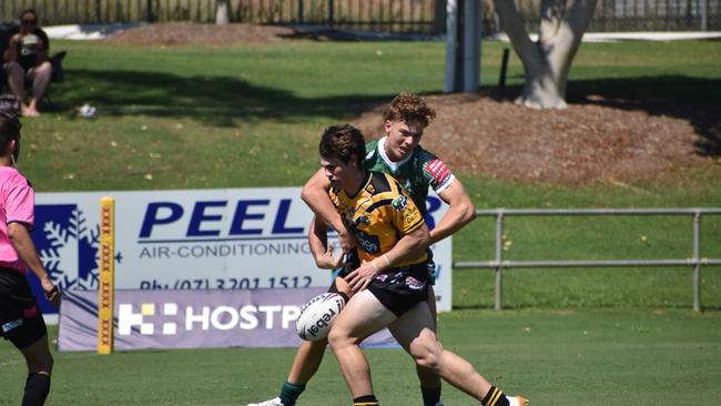 Cyril Connell Challenge game between the Ipswich Jets and Sunshine Coast Falcons. Saturday March 18, 2023. Picture, Nick Tucker.