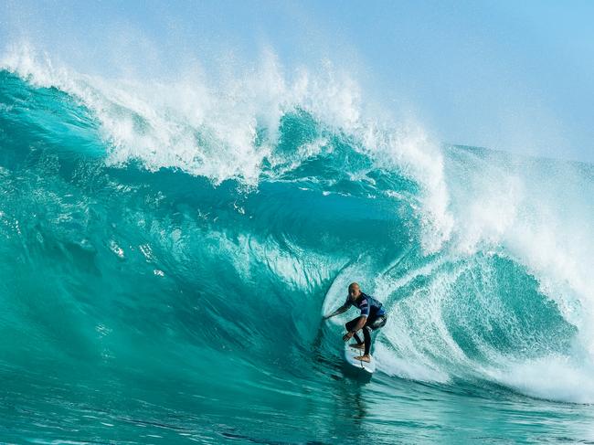 Kelly Slater during the 2019 Margaret River Pro. Picture: WSL/DUNBAR