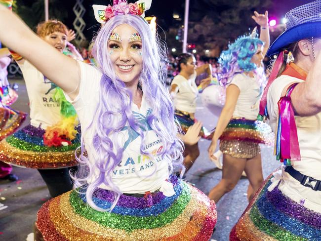 Celebrating the colourful collision of creativity and culture across our communities, the world renowned Sydney Gay and Lesbian Mardi Gras Parade unites hundreds of thousands of revellers for the biggest night on the LGBTQI+ calendar.credit: Jeffrey Fengescape 13 june 2021festivals cover story