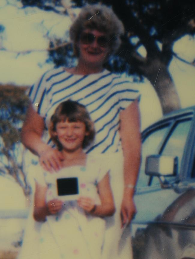 Prue Bird with grandmother Julie Hetzel.