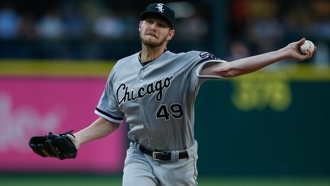 Starting pitcher Chris Sale #49 of the Chicago White Sox.