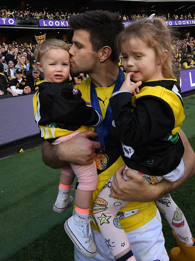 Cotchin with his children