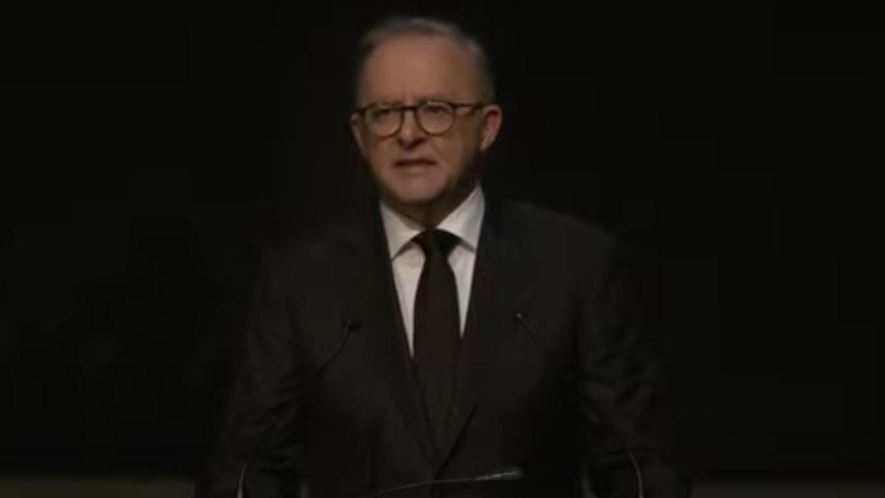 Prime Minister Anthony Albanese delivered a eulogy at the memorial.