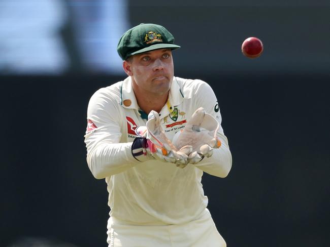 Alex Carey’s excellent glovework thus far in the series is what has satisfied him the most. Picture: Robert Cianflone/Getty Images