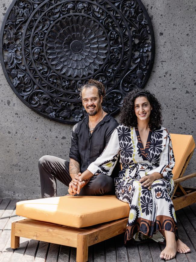 Soulshine owners Michael Franti and Sara Agah Franti. Picture: Elise Hassey.