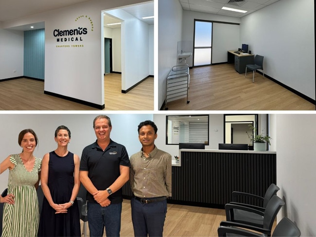 Dr Jennifer Hogan, Dr Emma Rossato, Dr Michael Clements, and Dr Sadheesh Rathnayake at Clements Medical Charters Towers. Picture: Shannon Clements.