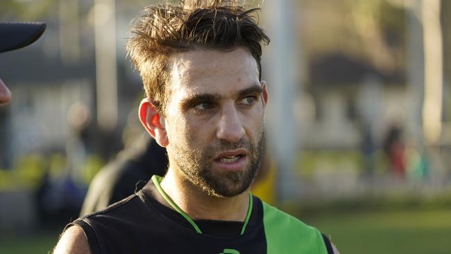 Southern league Division 2: Doveton v Skye. Doveton player/coah Michael Cardamone. Picture: Valeriu Campan