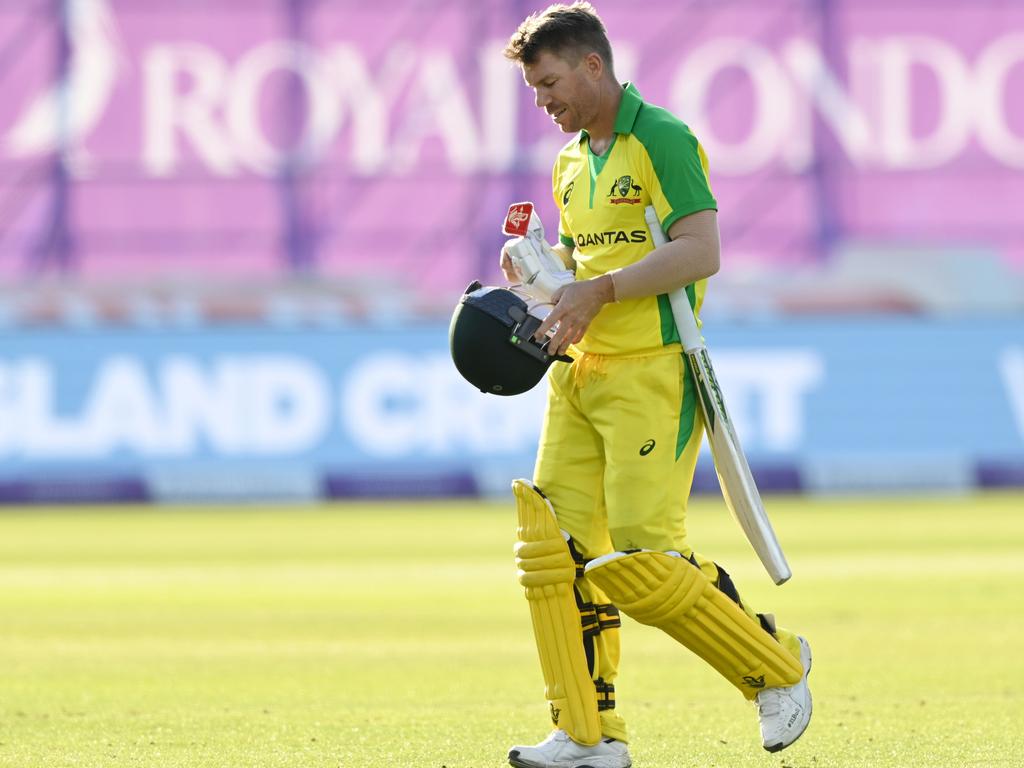 David Warner has been in a run drought of late. Picture: Shaun Botterill/AFP