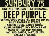 A poster for the final Sunbuy rock festival.