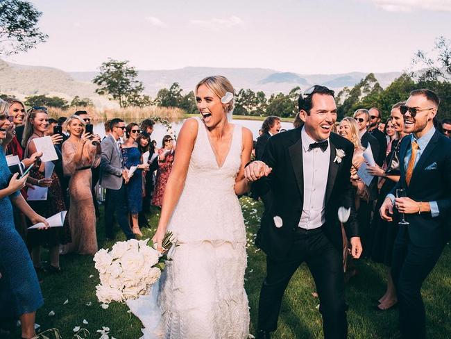 The wedding of Peter Stefanovic and Sylvia Jeffreys. Source: Instagram