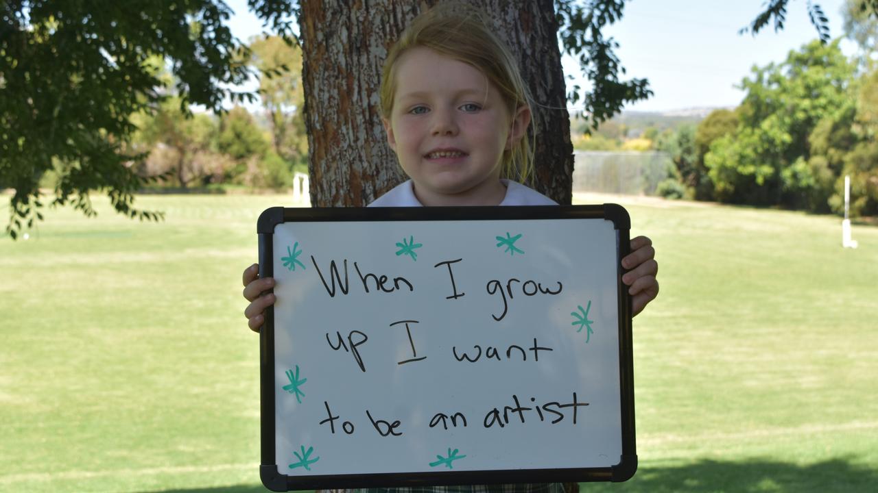 My First Year - Lutheran School Wagga Wagga students say what they would like to be when they grow up. Picture: Sam Turner