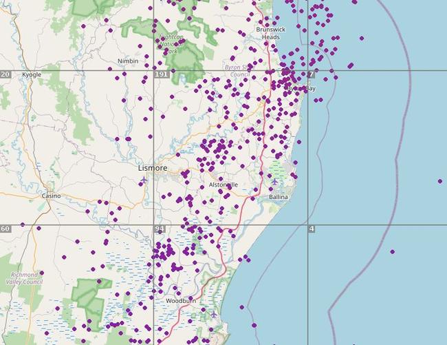 There was plenty of lightning during the storm on Tuesday night.