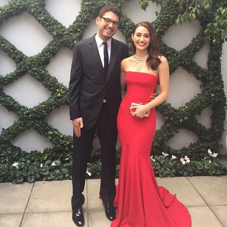 Emmy Rossum ... "Could not be prouder!!! @samesmail" Picture: Instagram