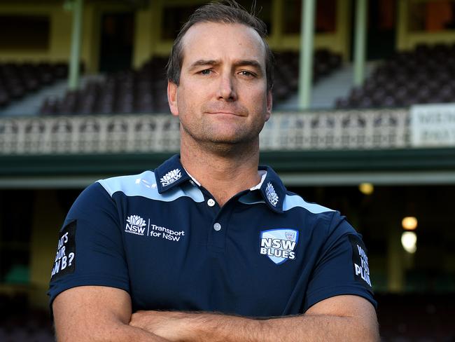 Newly appointed coach of the NSW cricket team Phil Jaques, poses for as photograph at the Sydney Cricket Ground, in Sydney, Tuesday, May 29, 2018. (AAP Image/Dan Himbrechts) NO ARCHIVING