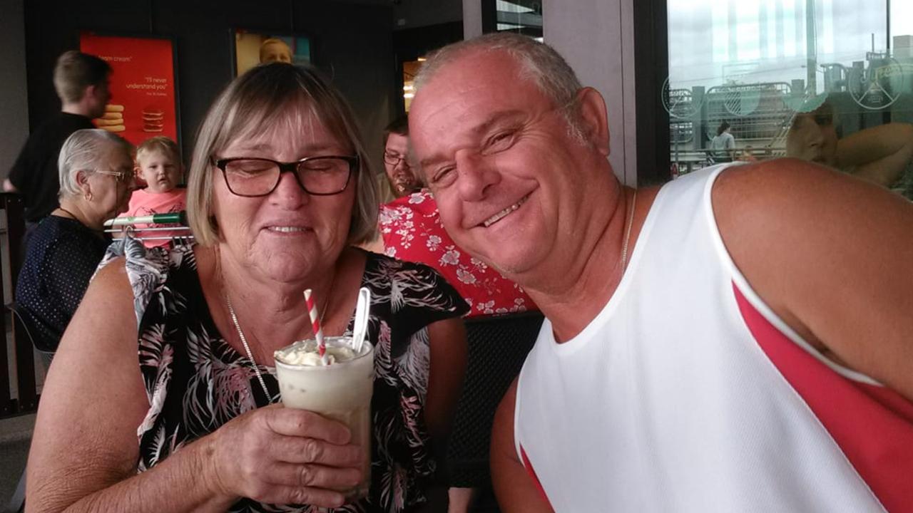 Charles Cernobori was fatally attacked by a bull shark off the popular Broome beach last month. His partner Sandra Howard (left) said she was left heartbroken. Picture: Facebook via NCA NewsWire