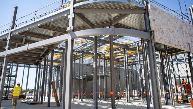 Brickworks Shopping Centre under construction in March 2019.