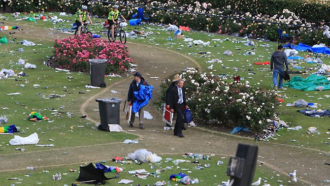 melbourne cup rubbish