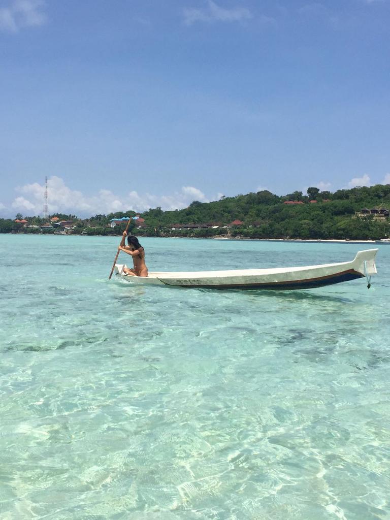 The crystal-clear water in Nusa Ceningan is to die for.