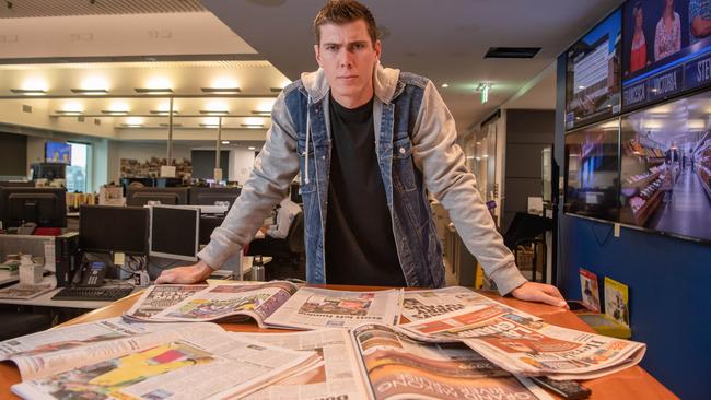 Mason Cox is guest-editing Confidential in the Herald Sun. Picture: Jason Edwards