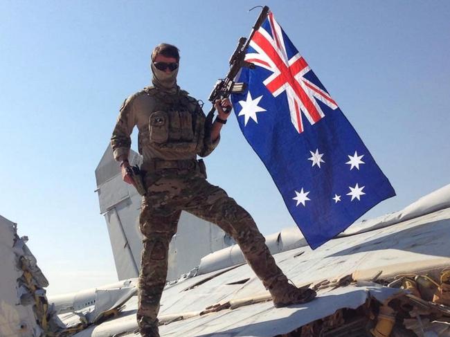 An Australian Strike Force Operator in Iraq. Australian troops were abhorred by Islamic State’s disregard for life, including their own. Picture: courtesy Hachette Australia