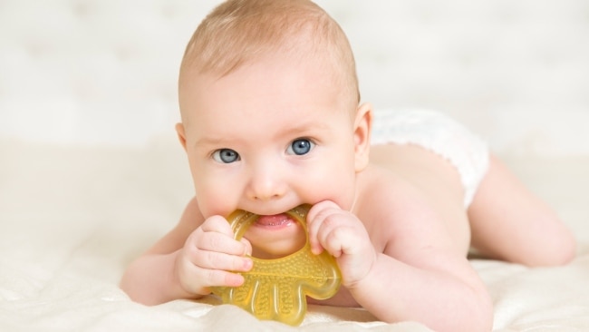 Cold teething ring for hot sale babies